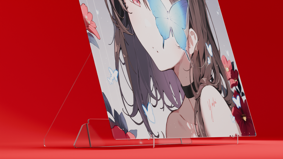 Yuki Aim x Pulsar - Superglide3 Glass Mousepad (Yuki Aim Edition)