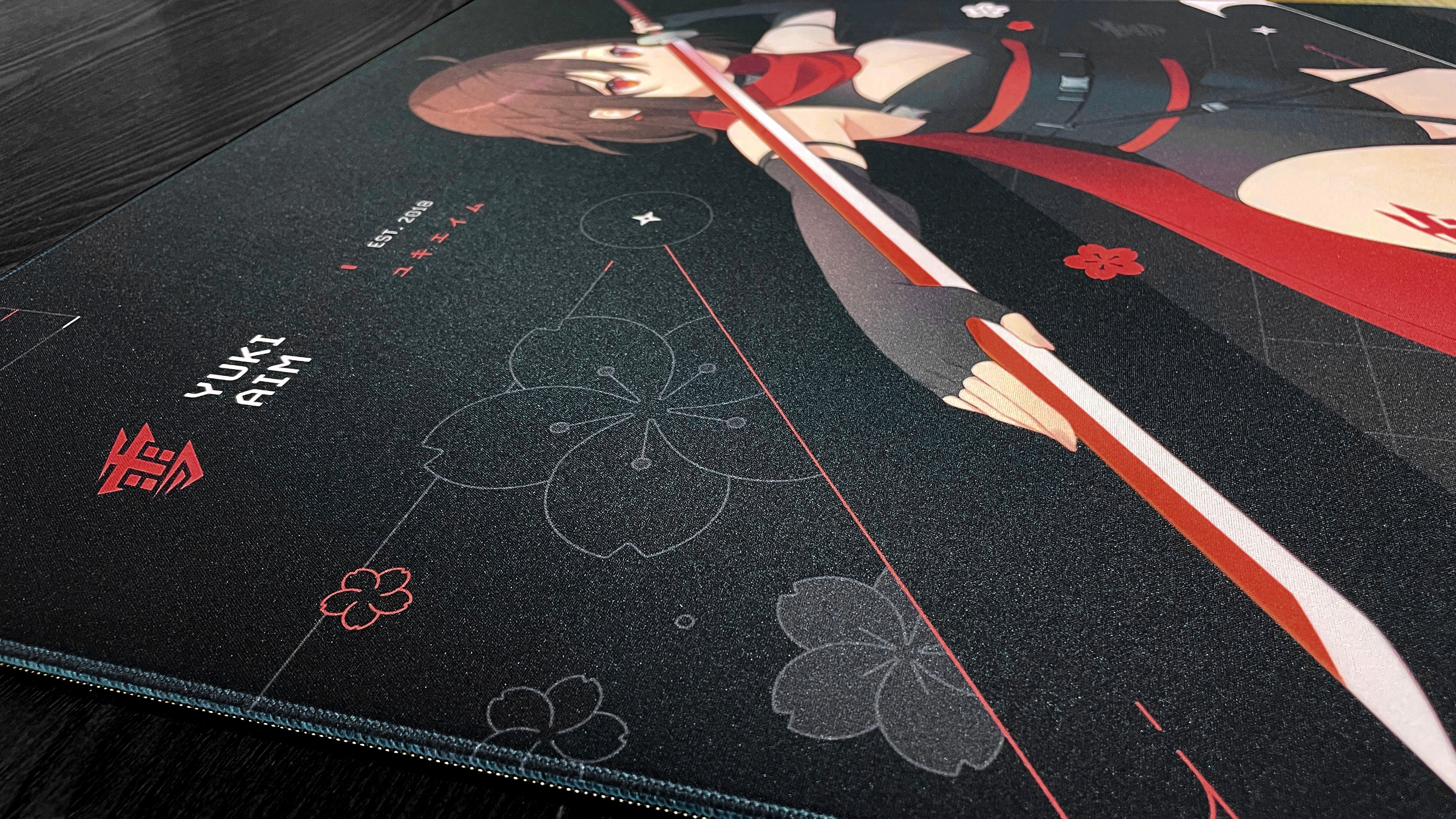 Yuki Aim - Katana LARGE Mousepad Limited (Black)