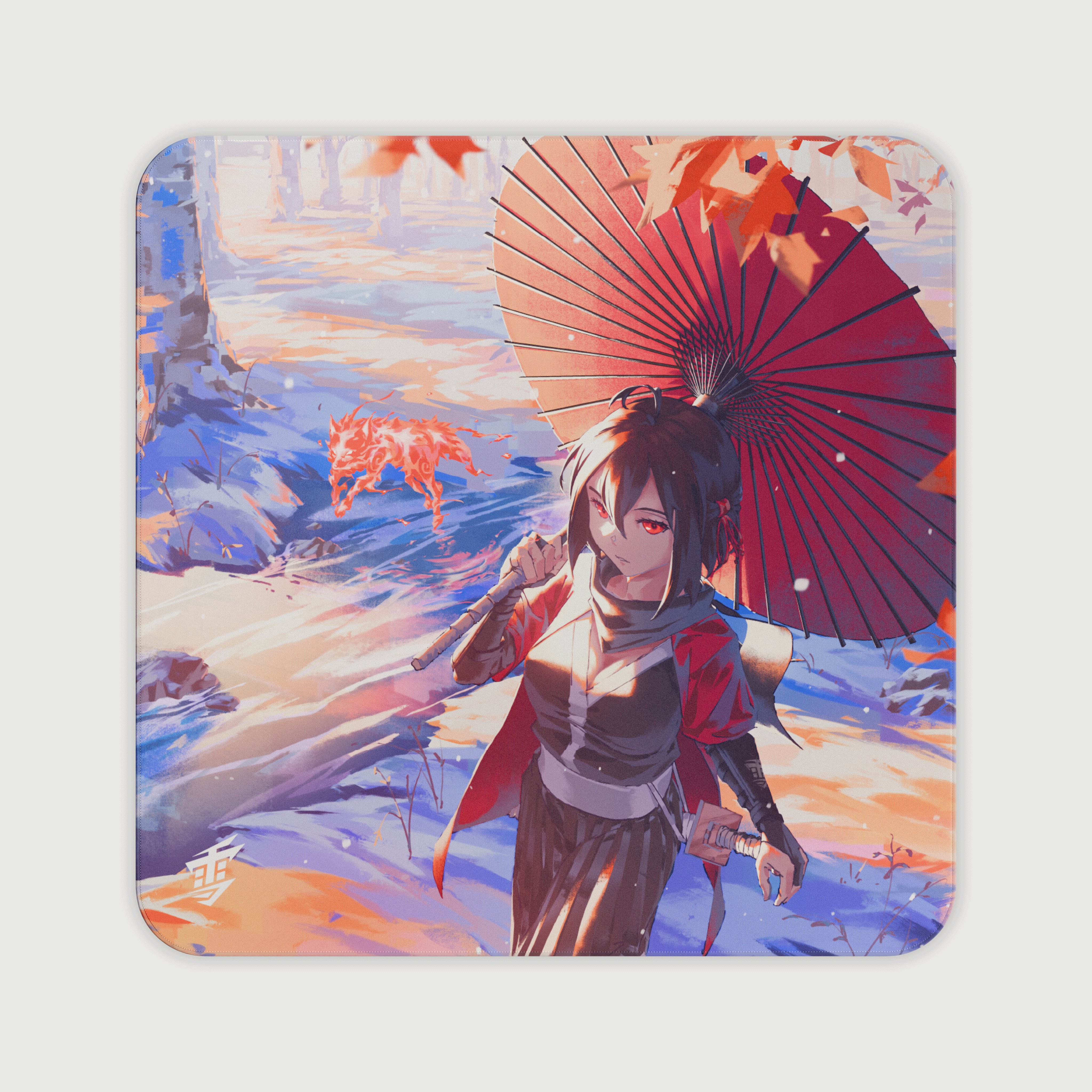 Yuki Aim - 2024 Drop 1 - Kitsune LARGE Mousepad Limited