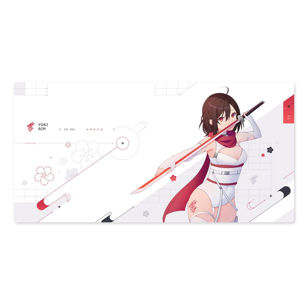 Yuki Aim - Katana XL Mousepad Limited (White)