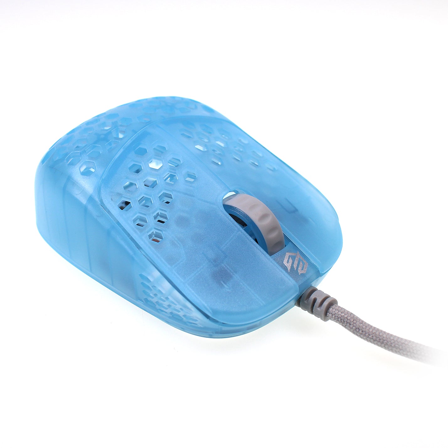 G-wolves HSK "Husky" Ultralight Wired Gaming Mouse - 3389 Sensor - Transparent Blue Edition
