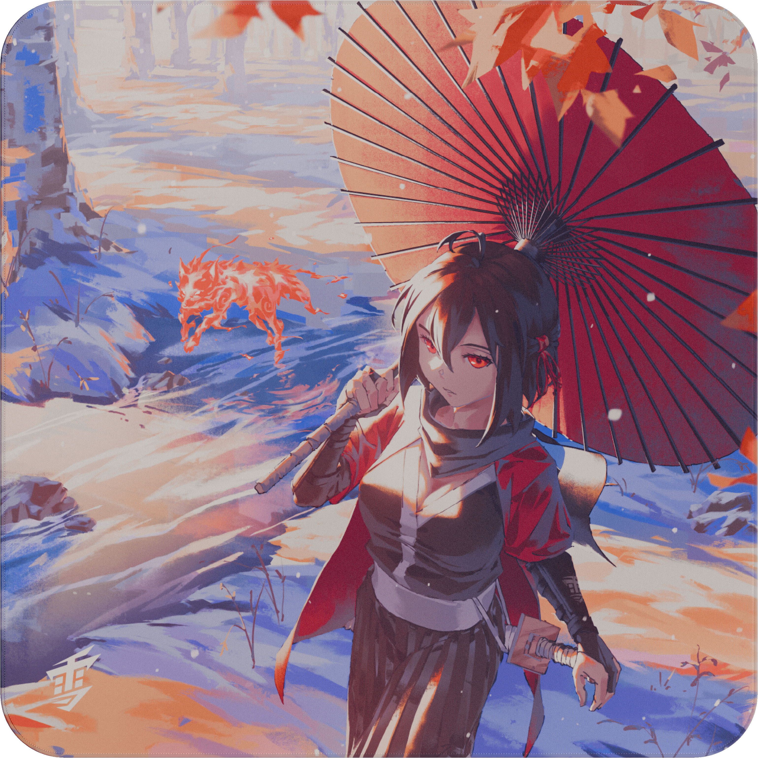 Revealing The Kitsune Mousepad   MousePad TopView Min2 