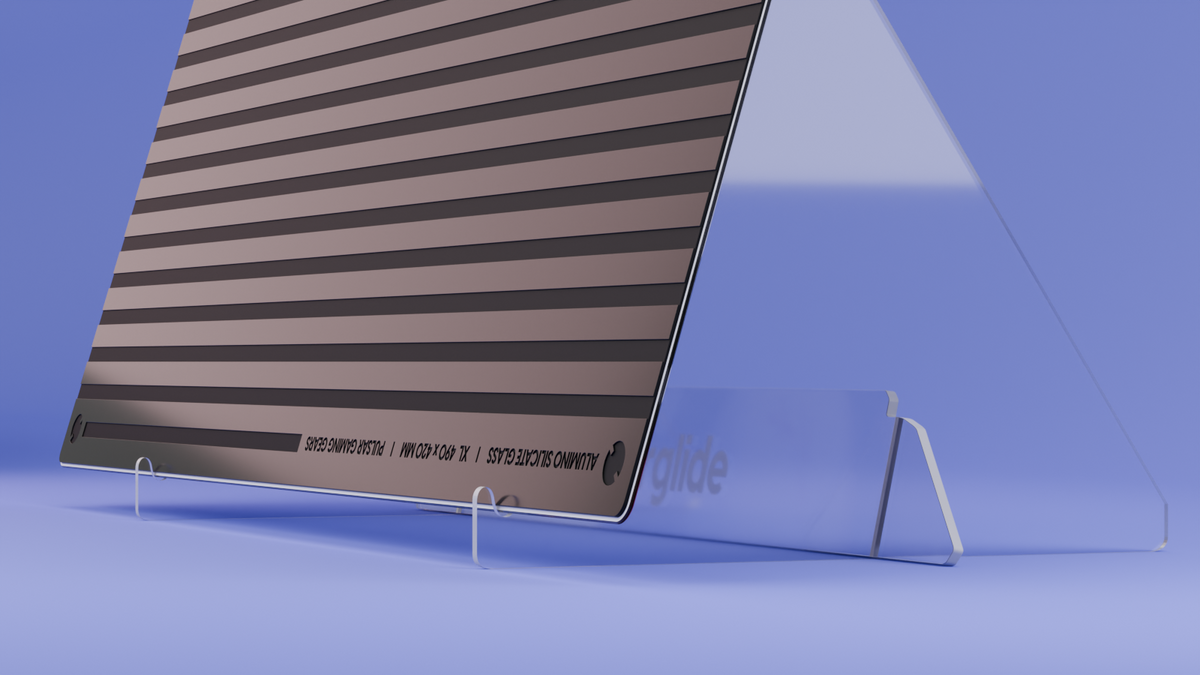 Yuki Aim x Pulsar - Superglide3 Glass Mousepad (Yuki Aim Edition)