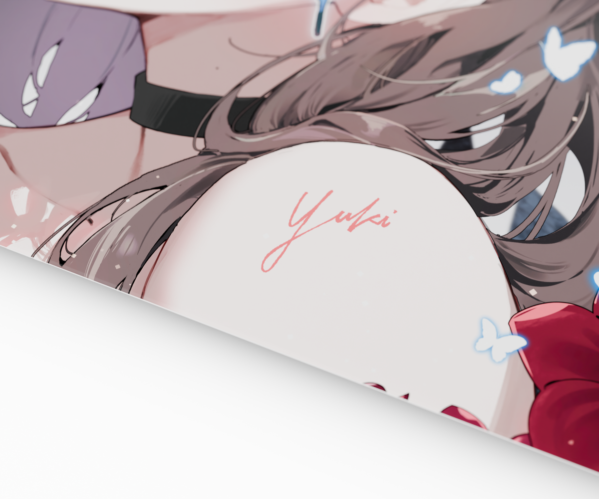 Yuki Aim x Pulsar - Superglide3 Glass Mousepad (Yuki Aim Edition)