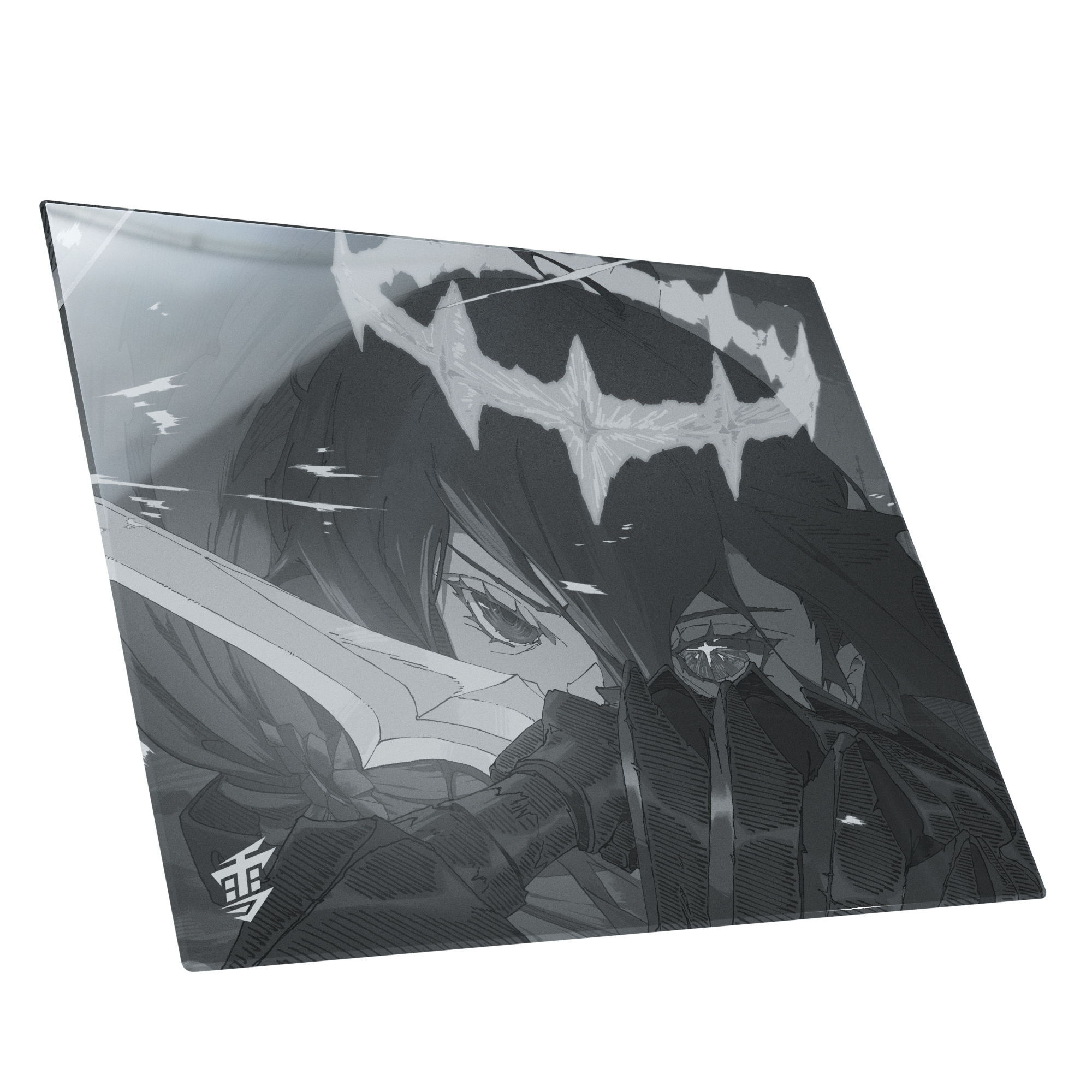 Yuki Aim - Monokuro Glass Mousepad