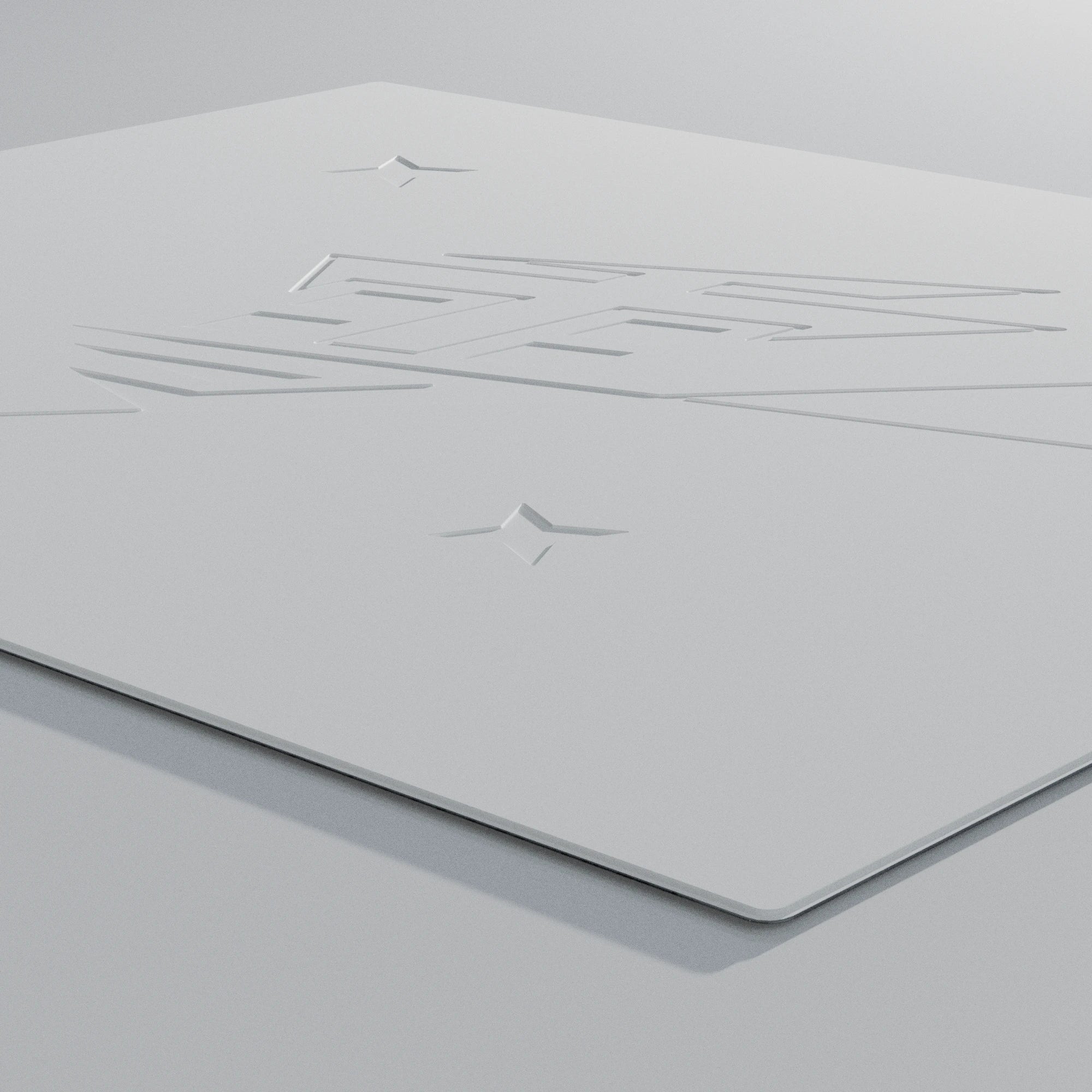 Yuki Aim - Monokuro Glass Mousepad