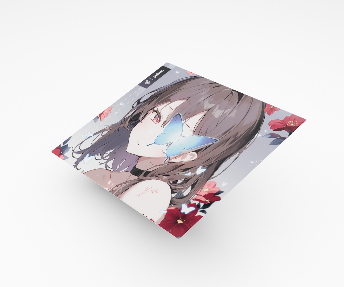 Yuki Aim x Pulsar - Superglide3 Glass Mousepad (Yuki Aim Edition)