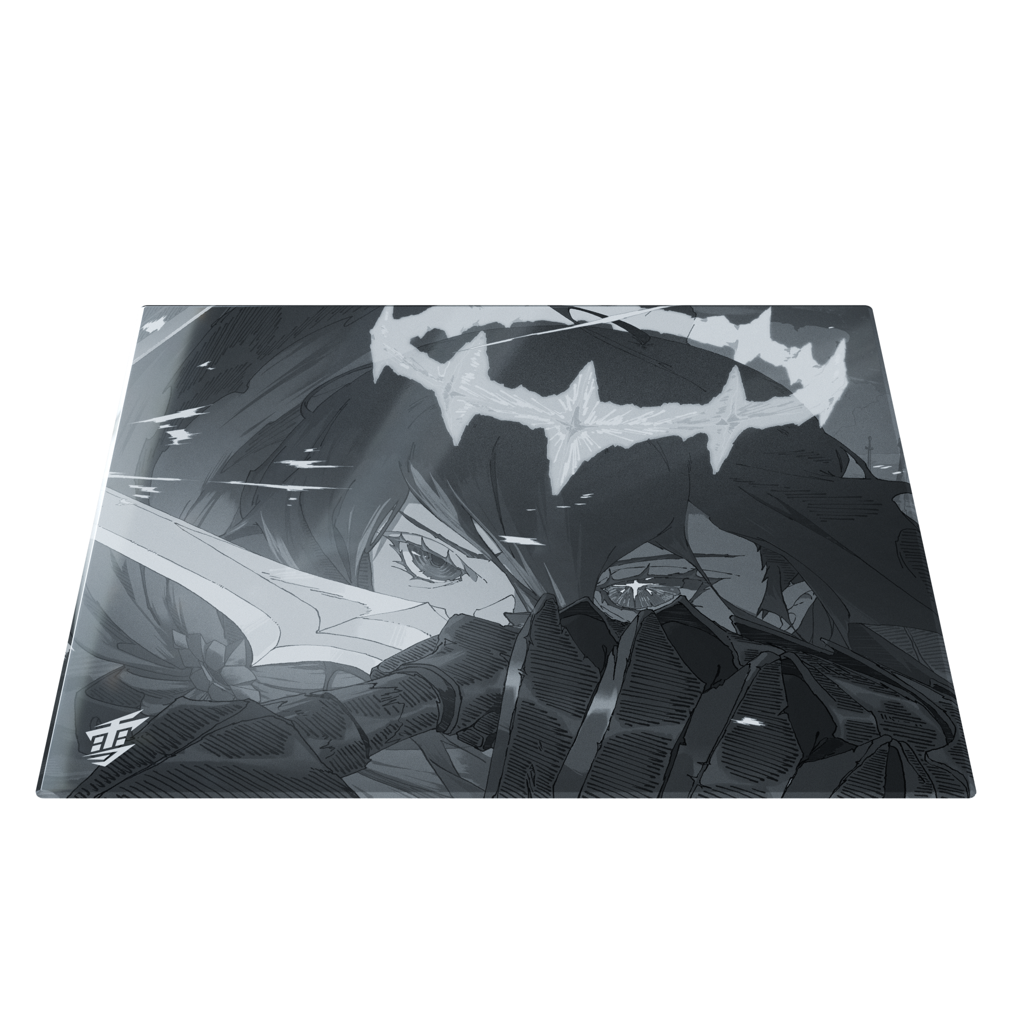 Yuki Aim - Monokuro Glass Mousepad