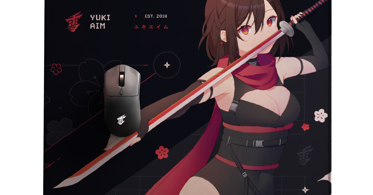 Yuki Aim - Katana LARGE Mousepad Limited (Black) Yuki Aim - Katana LARGE Mousepad Limited (Black)