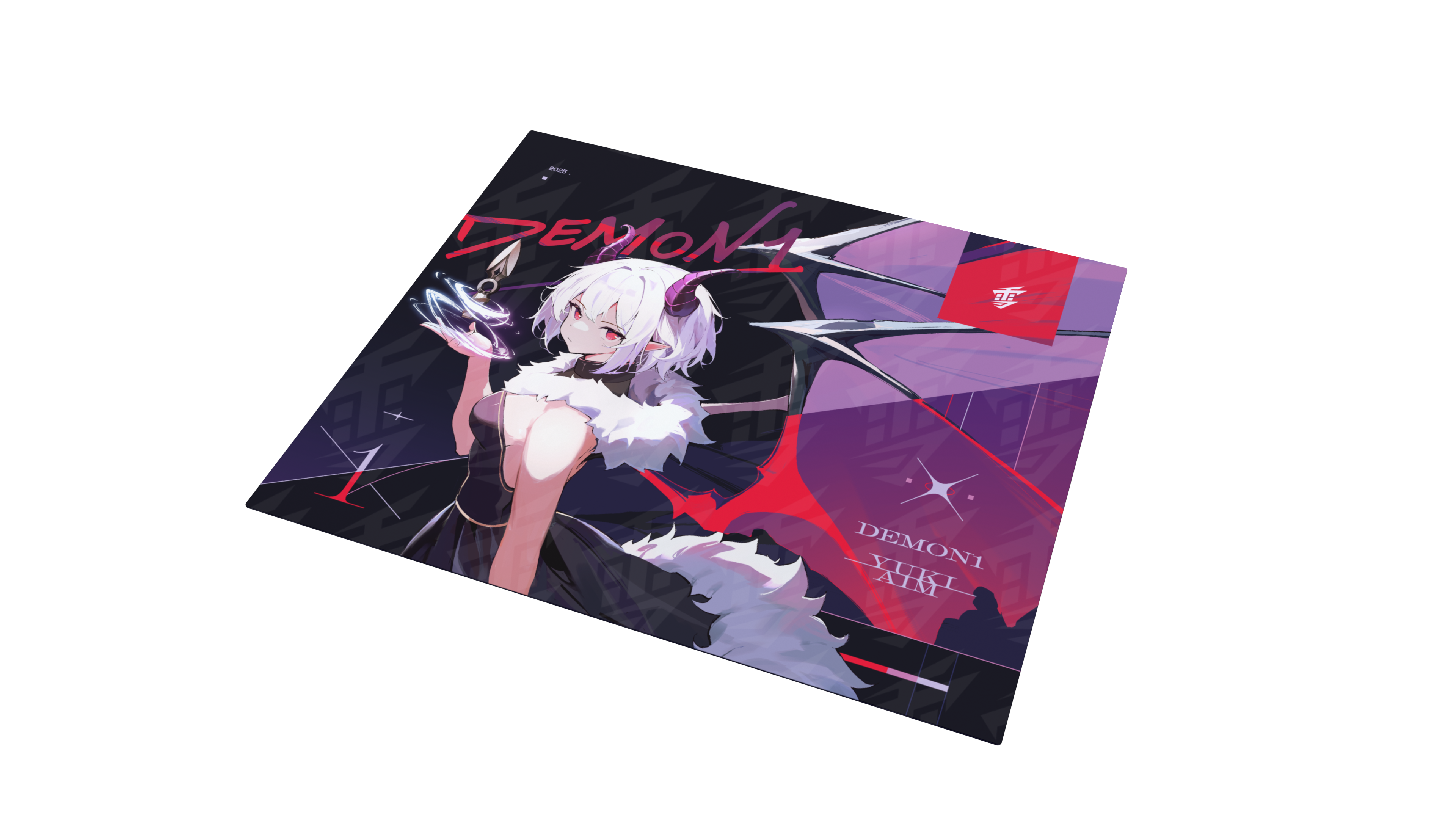 Yuki Aim x Demon1 - Glass Mousepad Limited