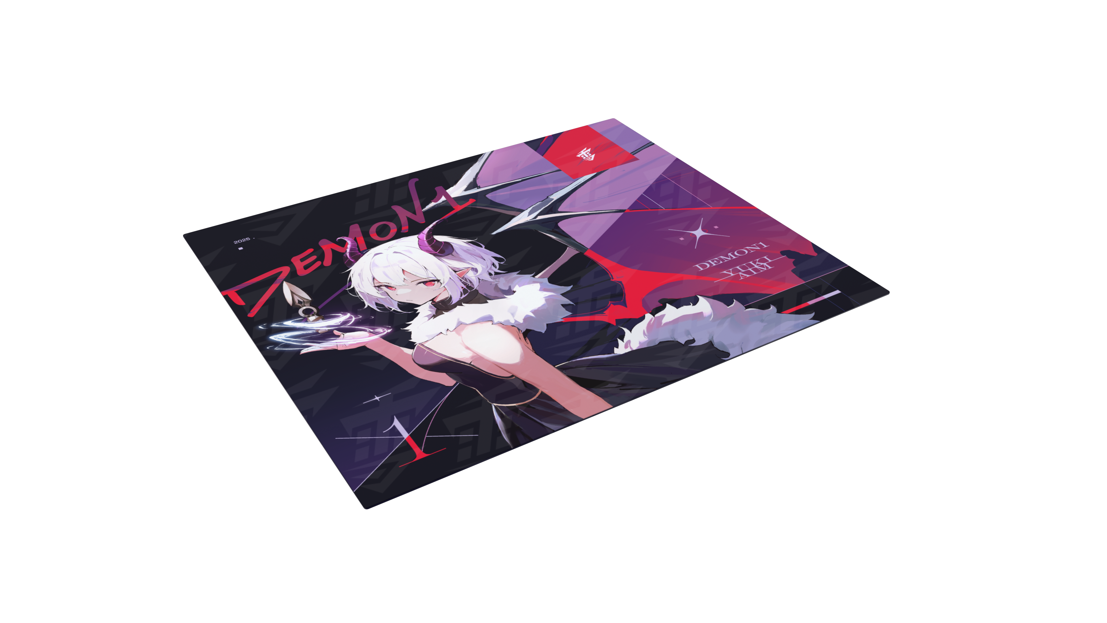 Yuki Aim x Demon1 - Glass Mousepad Limited