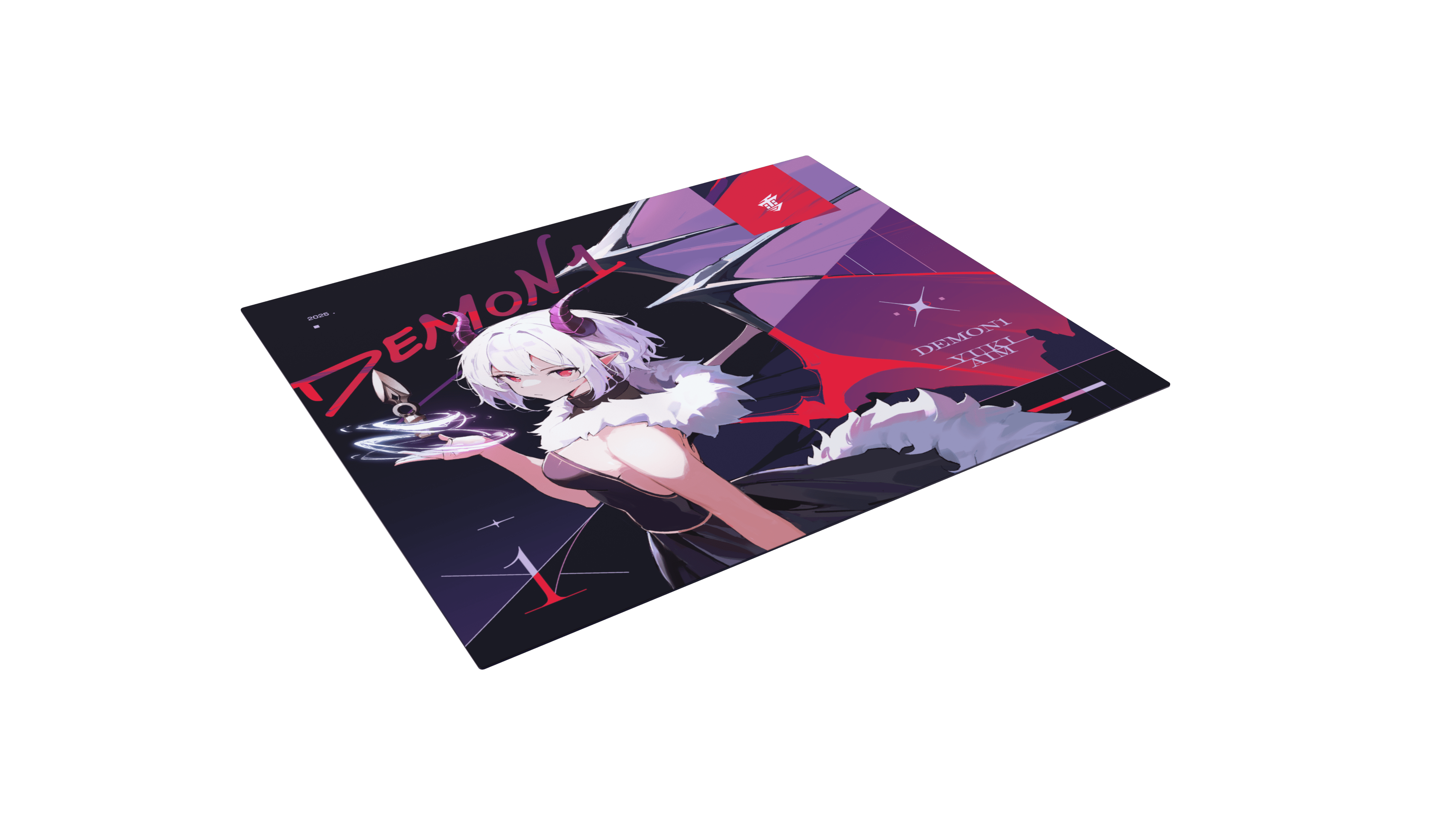 ♡YUKI♡  Yuki Aim x Demon1 - Glass Mousepad