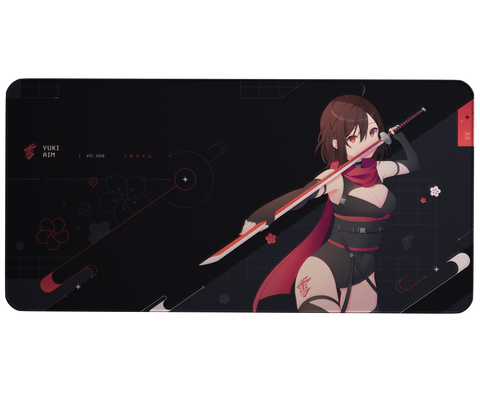 Yuki Aim - 2023 Drop 1 - Katana XL Mousepad Limited (Black)