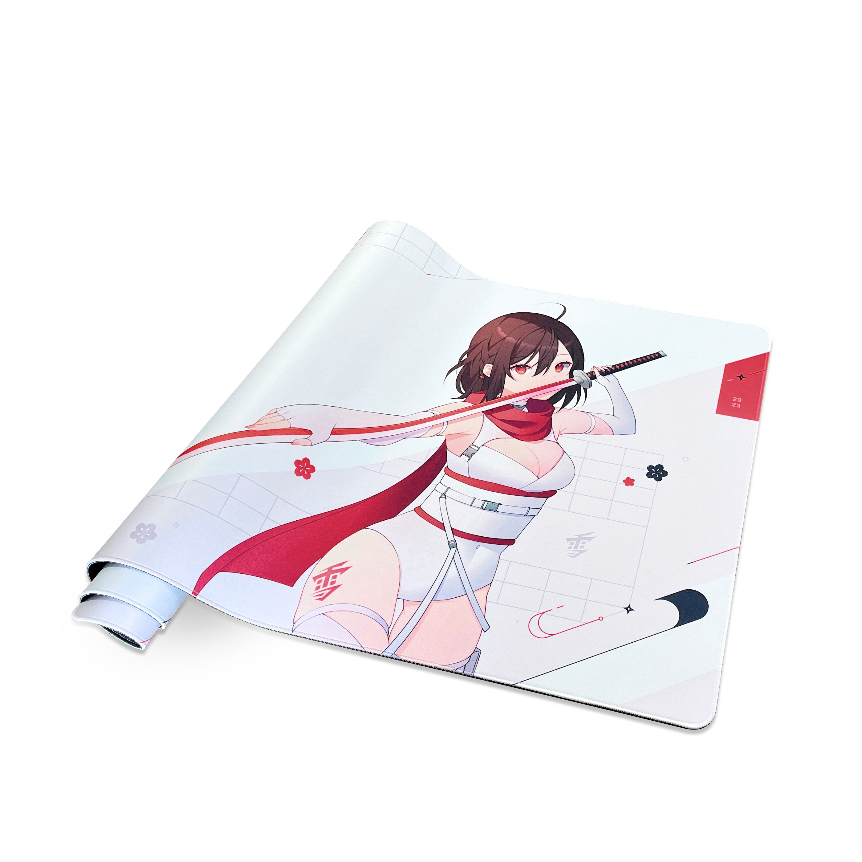 Yuki Aim - 2023 Drop 1 - Katana XL Mousepad Limited (White)