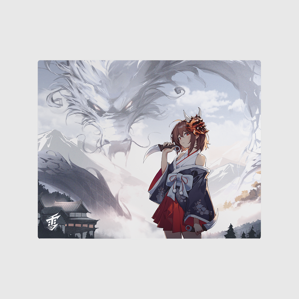 マウス・トラックボール Yuki Aim Glass Mousepad Oni 2.0 Yuki Aim - Oni 2.0 - Glass Mousepad Limited