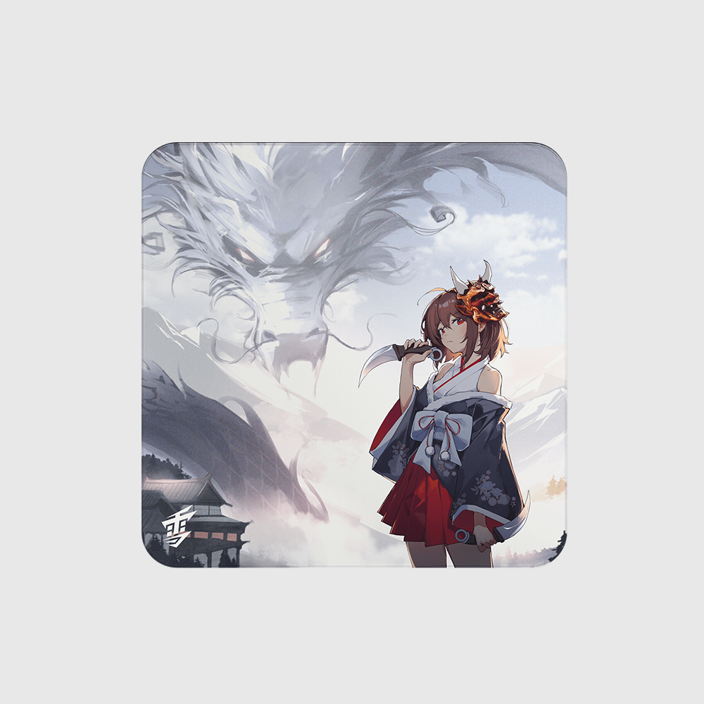 マウス・トラックボール Yuki Aim Glass Mousepad Oni 2.0 Yuki Aim - Oni 2.0 - Glass Mousepad Limited