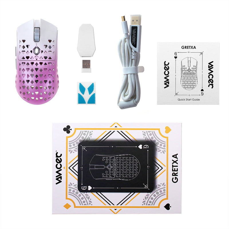 Vancer™ Gretxa Wireless Gaming Mouse V2 - Pink