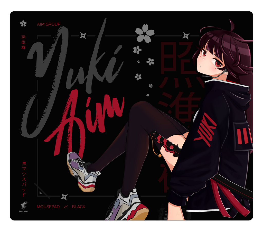 Tapis de souris YUKI AIM 2023 DROP 1 KATANA LARGE LIMITED noir taille 500 × 5 Tapis de souris YUKI AIM 2023 DROP 1 KATANA LARGE LIMITED noir taille 500 × 5
